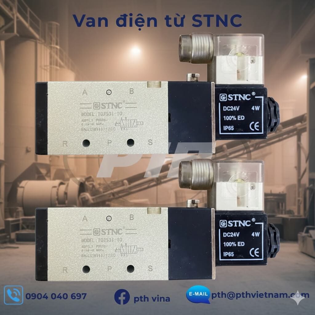 Van điện từ STNC dùng cho hệ thống khí nén công nghiệp