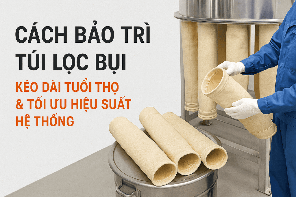 Cách bảo trì túi lọc bụi – Giải pháp kéo dài tuổi thọ và tối ưu hiệu suất hệ thống lọc bụi công nghiệp
