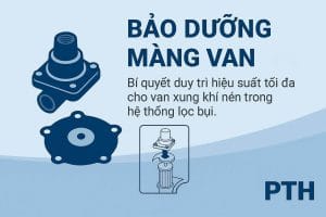 Bảo dưỡng màng van cao su – bí quyết duy trì hiệu suất tối đa cho van xung khí nén