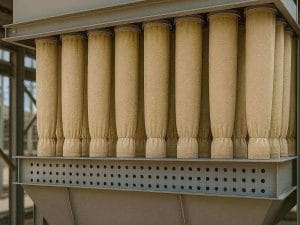 Túi lọc bụi Nomex chịu nhiệt trong hệ thống lọc bụi tay áo