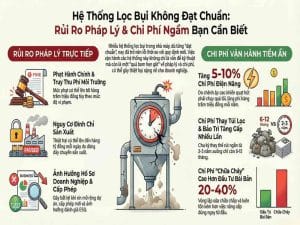 Hệ thống lọc bụi không đạt chuẩn gây rủi ro pháp lý và chi phí vận hành ngầm cho nhà máy