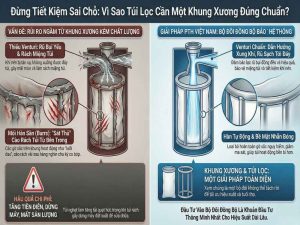 Khung xương túi lọc đúng chuẩn giúp bảo vệ túi lọc và tăng hiệu quả rũ bụi trong hệ thống lọc bụi