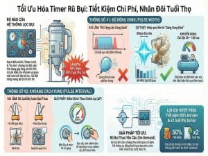Mạch điều khiển rũ bụi (Timer Card) trong hệ thống lọc bụi công nghiệp