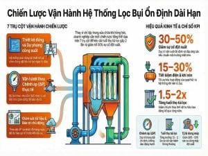 chiến lược vận hành hệ thống lọc bụi