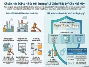 Chuẩn hóa SOP và hồ sơ môi trường là lá chắn pháp lý giúp nhà máy tuân thủ tiêu chuẩn khí thải