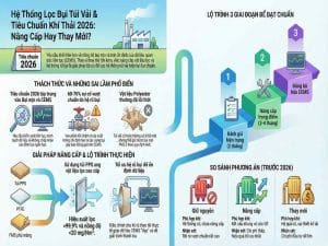 Hệ thống lọc bụi túi vải đáp ứng tiêu chuẩn khí thải 2026 cho nhà máy công nghiệp