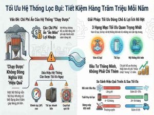 Tối ưu hệ thống lọc bụi giúp tiết kiệm hàng trăm triệu chi phí vận hành mỗi năm