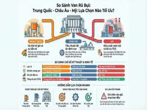 So sánh van rũ bụi Trung Quốc châu Âu Mỹ theo lực rũ, độ bền và chi phí vận hành