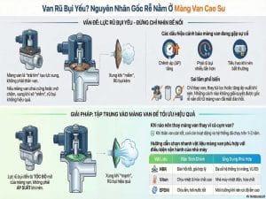 Màng van cao su trong van rũ bụi quyết định lực xung khí nén và hiệu quả rũ bụi của hệ thống lọc bụi túi vải