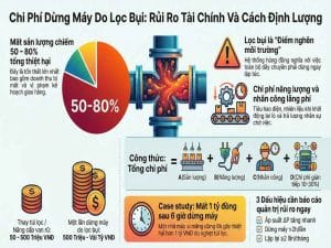 Chi phí dừng máy do lọc bụi trong nhà máy công nghiệp