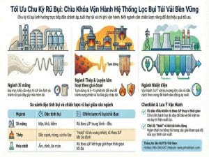 Chu kỳ rũ bụi tối ưu cho từng ngành trong hệ thống lọc bụi túi vải hệ thống lọc bụi túi vải