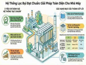 hệ thống lọc bụi công nghiệp đạt chuẩn khí thải nhà máy