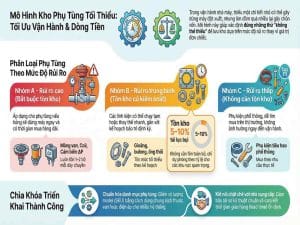 Mô hình kho phụ tùng tối thiểu giúp nhà máy giảm dừng máy và tối ưu tồn kho