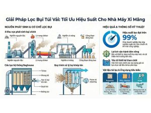 Giải pháp lọc bụi túi vải hệ thống lọc bụi túi vải cho nhà máy xi măng