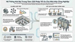 hệ thống hút bụi trung tâm cho nhà máy công nghiệp