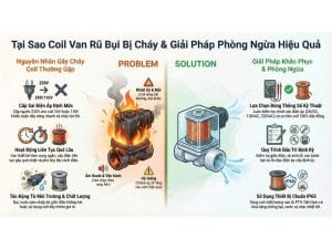 tại sao coil van rũ bụi bị cháy và giải pháp phòng ngừa trong hệ thống lọc bụi túi vải