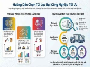 Hướng dẫn chọn túi lọc bụi công nghiệp tối ưu theo vật liệu và điều kiện vận hành