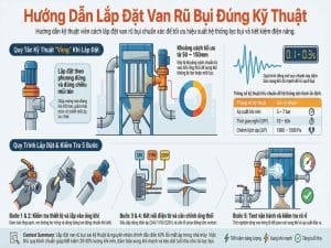 Hướng dẫn lắp đặt van rũ bụi đúng kỹ thuật trong hệ thống lọc bụi