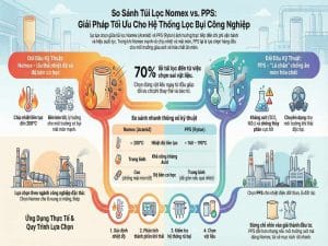 So sánh túi lọc Nomex và PPS trong hệ thống lọc bụi công nghiệp