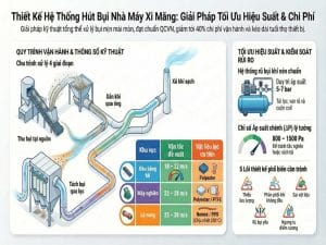 Thiết kế hệ thống hút bụi nhà máy xi măng tối ưu hiệu suất và chi phí