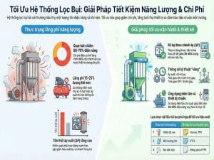 Tối ưu hệ thống lọc bụi giúp tiết kiệm năng lượng và chi phí vận hành