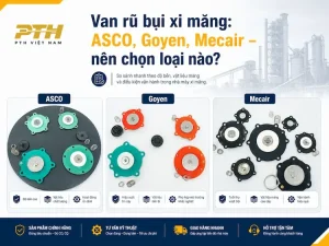 Van rũ bụi xi măng ASCO Goyen Mecair dùng cho hệ thống lọc bụi túi vải trong nhà máy xi măng